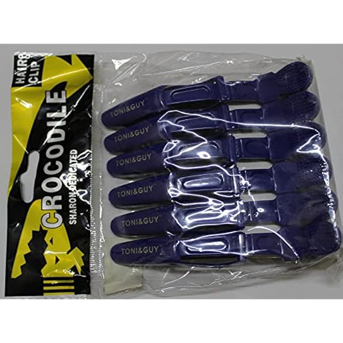 Alligator Hair Clips - 6 Pieces, 11cm, Blue - Image 3